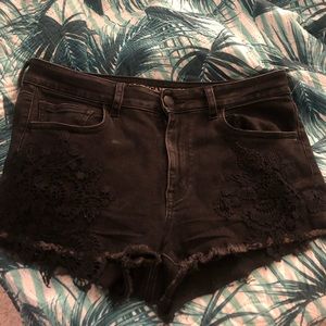 AE black festival shorts